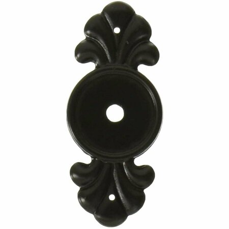 PATIOPLUS Back Plate for Cabinet Knob, Flat Black PA2030504